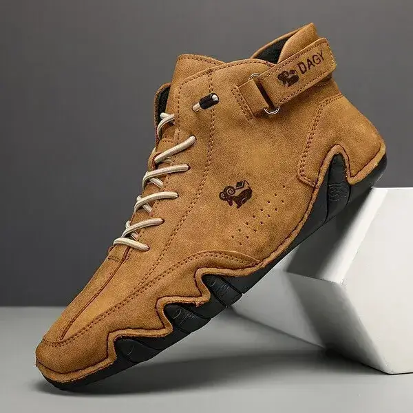 Mens High-Top Sneakers | Breathable Solid Color Flat Casual Shoes With Multiple Colors