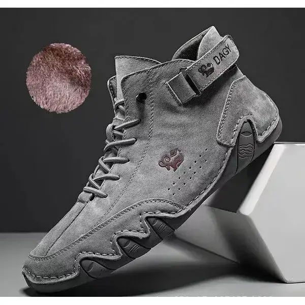 Mens High-Top Sneakers | Breathable Solid Color Flat Casual Shoes With Multiple Colors