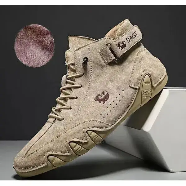 Mens High-Top Sneakers | Breathable Solid Color Flat Casual Shoes With Multiple Colors