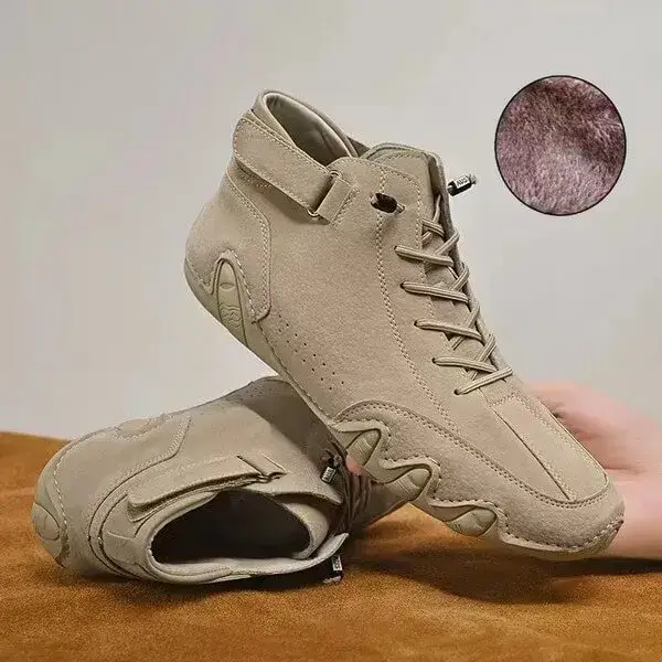 Mens High-Top Sneakers | Breathable Solid Color Flat Casual Shoes With Multiple Colors