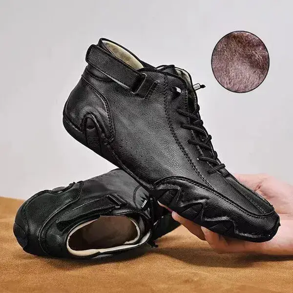 Mens High-Top Sneakers | Breathable Solid Color Flat Casual Shoes With Multiple Colors