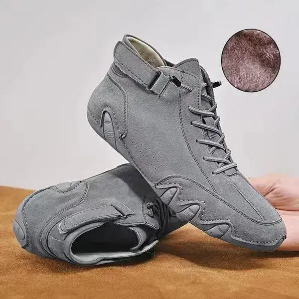 Mens High-Top Sneakers | Breathable Solid Color Flat Casual Shoes With Multiple Colors