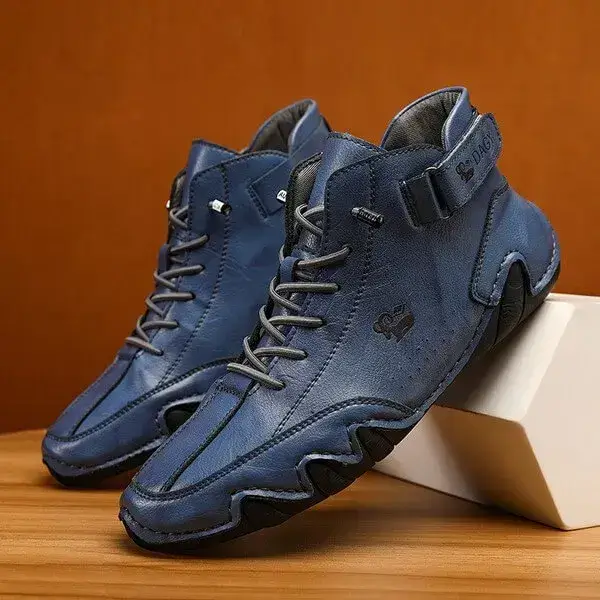 Mens High-Top Sneakers | Breathable Solid Color Flat Casual Shoes With Multiple Colors